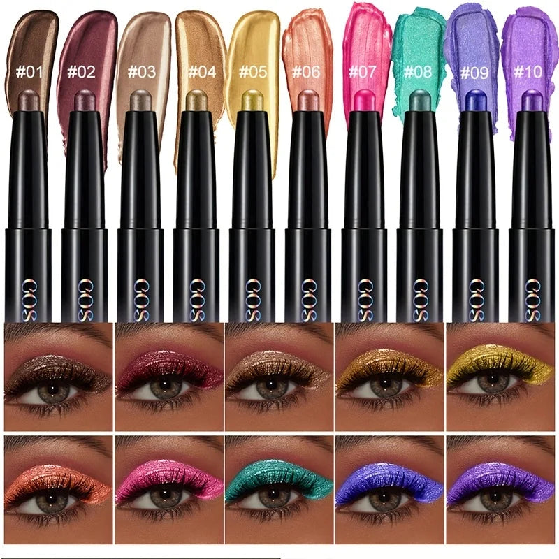 3-in-1 Cream Eyeshadow & Eyeliner Pen – Metallic Brown Shimmer