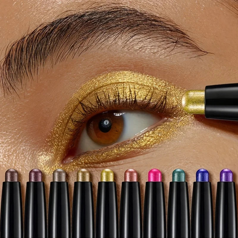 3-in-1 Cream Eyeshadow & Eyeliner Pen – Metallic Brown Shimmer