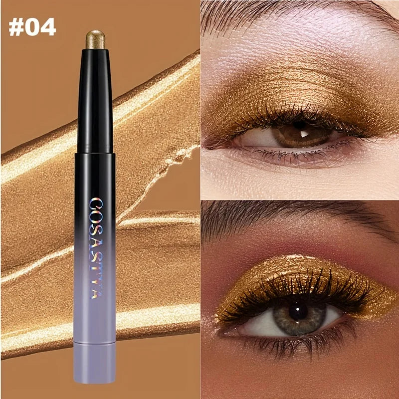 3-in-1 Cream Eyeshadow & Eyeliner Pen – Metallic Brown Shimmer