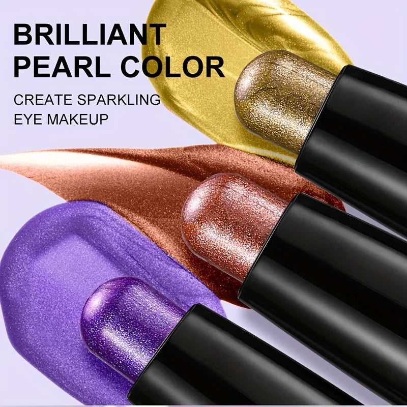3-in-1 Cream Eyeshadow & Eyeliner Pen – Metallic Brown Shimmer